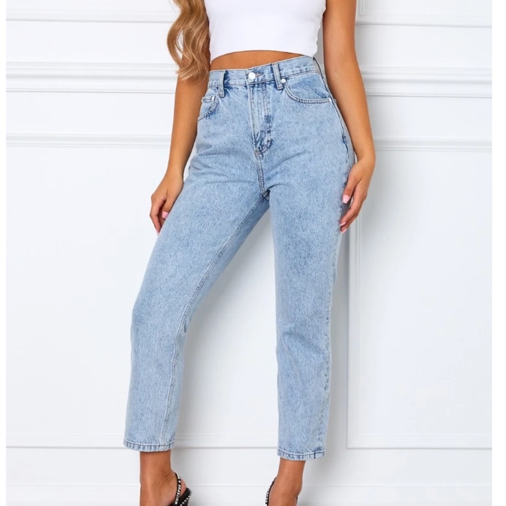 White Fox straight leg jeans